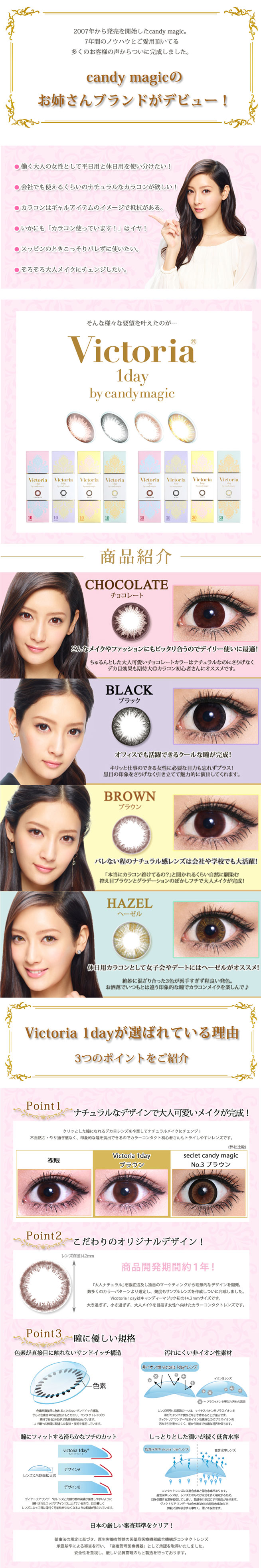 Victoria 1day by candymagic ビクトリアワンデー byキャンディーマジック 菜々緒 商品紹介