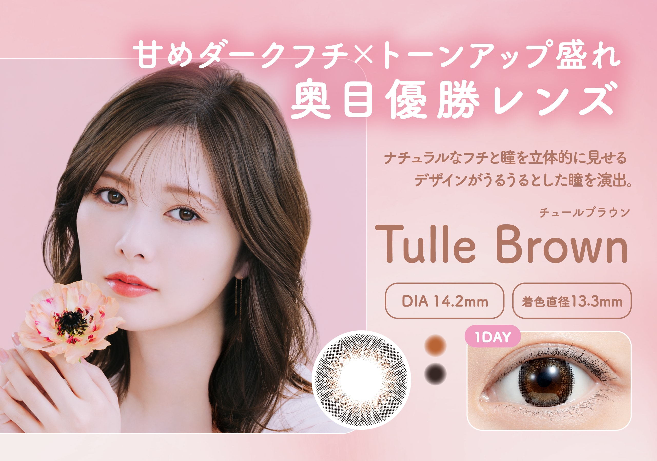 feliamo 1DAY tFA f[yTulle Brown `[uEz