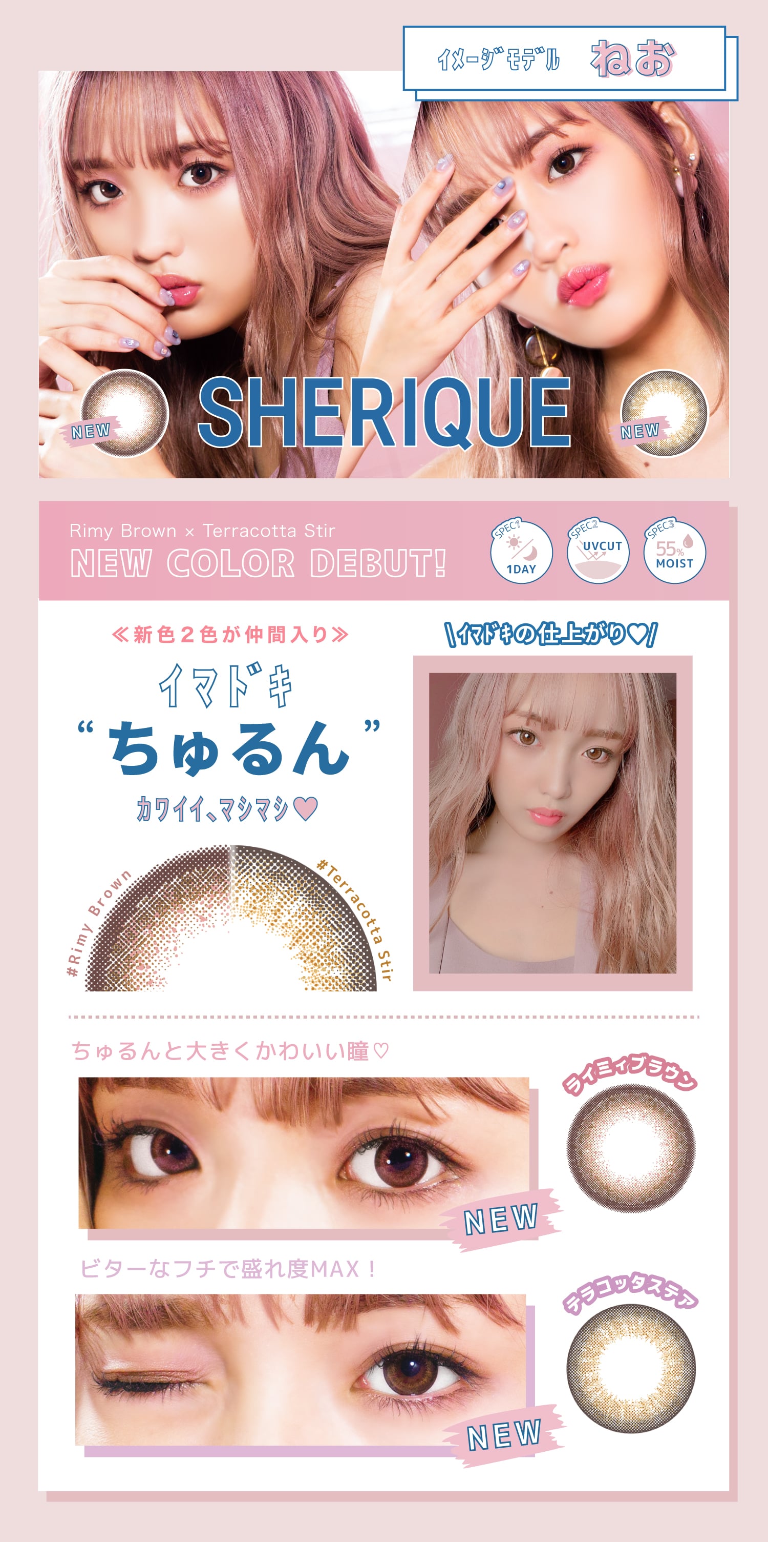 1day SHERIQUE ワンデー シェリーク(イメージモデル:ねお)