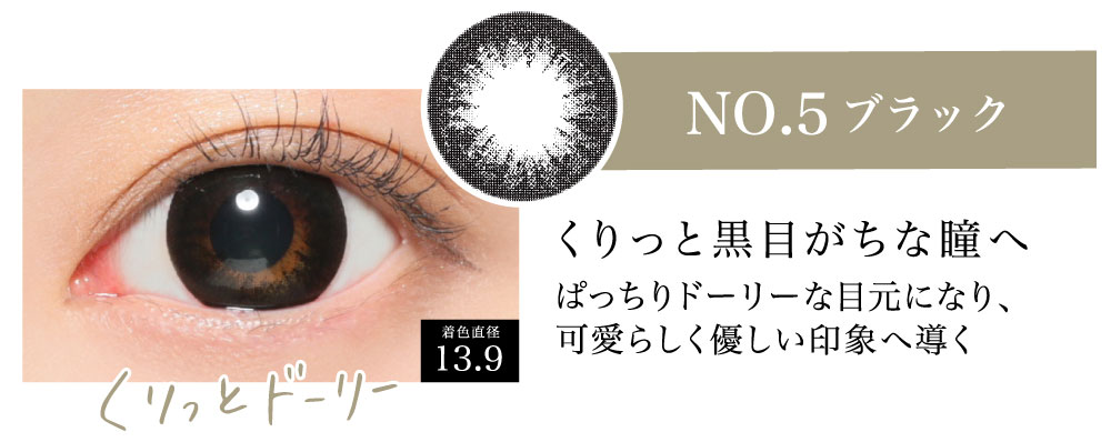 SECRET CANDY MAGIC 1day シークレットキャンディマジック ワンデー【No.5 ブラック】