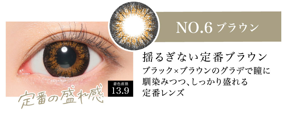 SECRET CANDY MAGIC 1day シークレットキャンディマジック ワンデー【No.6 ブラウン】