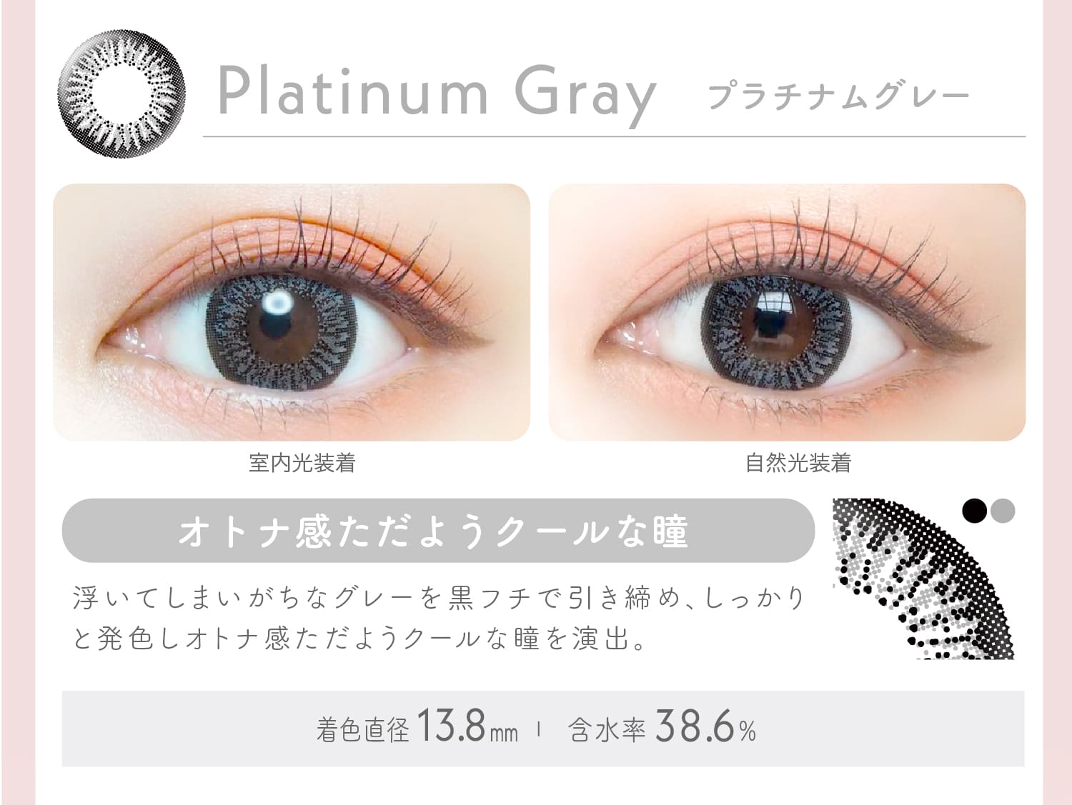 Ever Color 1day エバーカラー ワンデー【Platinum Gray プラチナムグレー】
