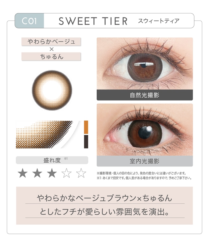 EYE GENIC 1monthアイジェニック ワンマンス【SWEET TIER スウィートティア】
