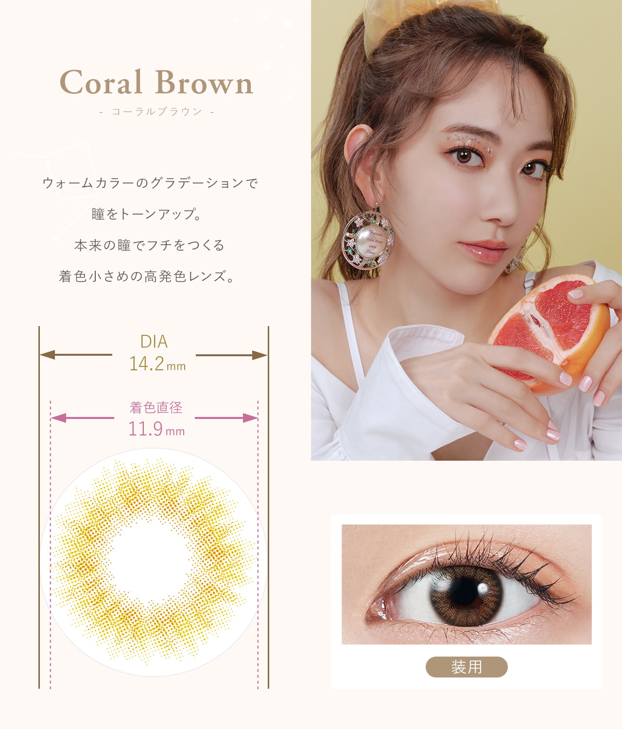 MOLAK 1day モラク ワンデー【Coral Brown コーラルブラウン】