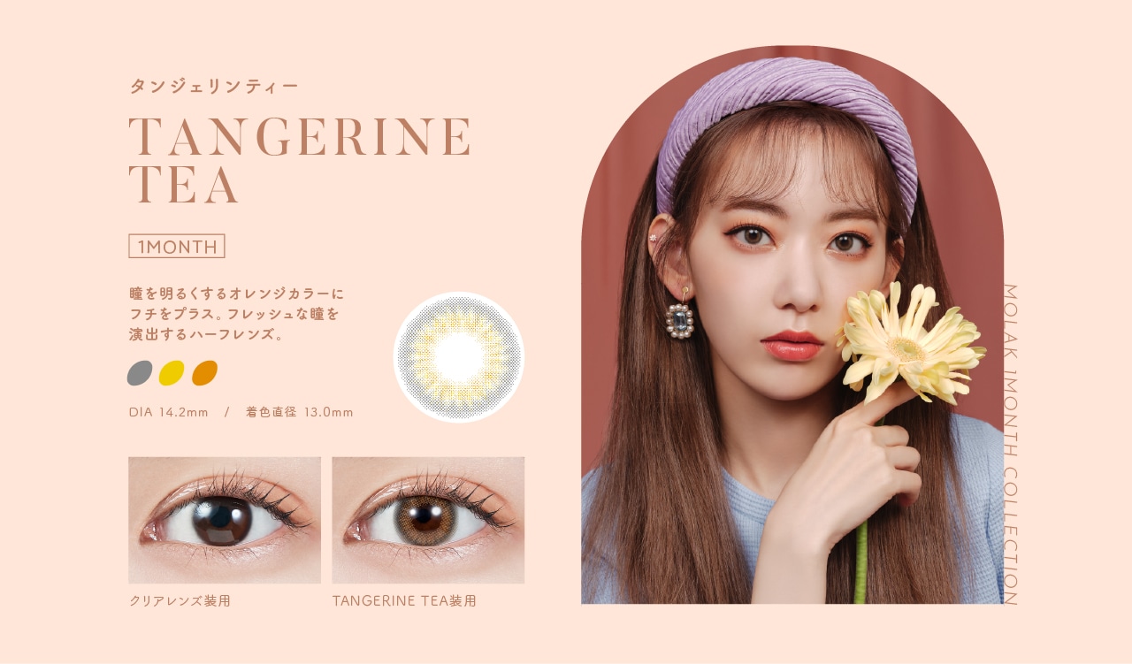 MOLAK 1MONTH モラク ワンマンス【TANGERINE TEA タンジェリンティー】