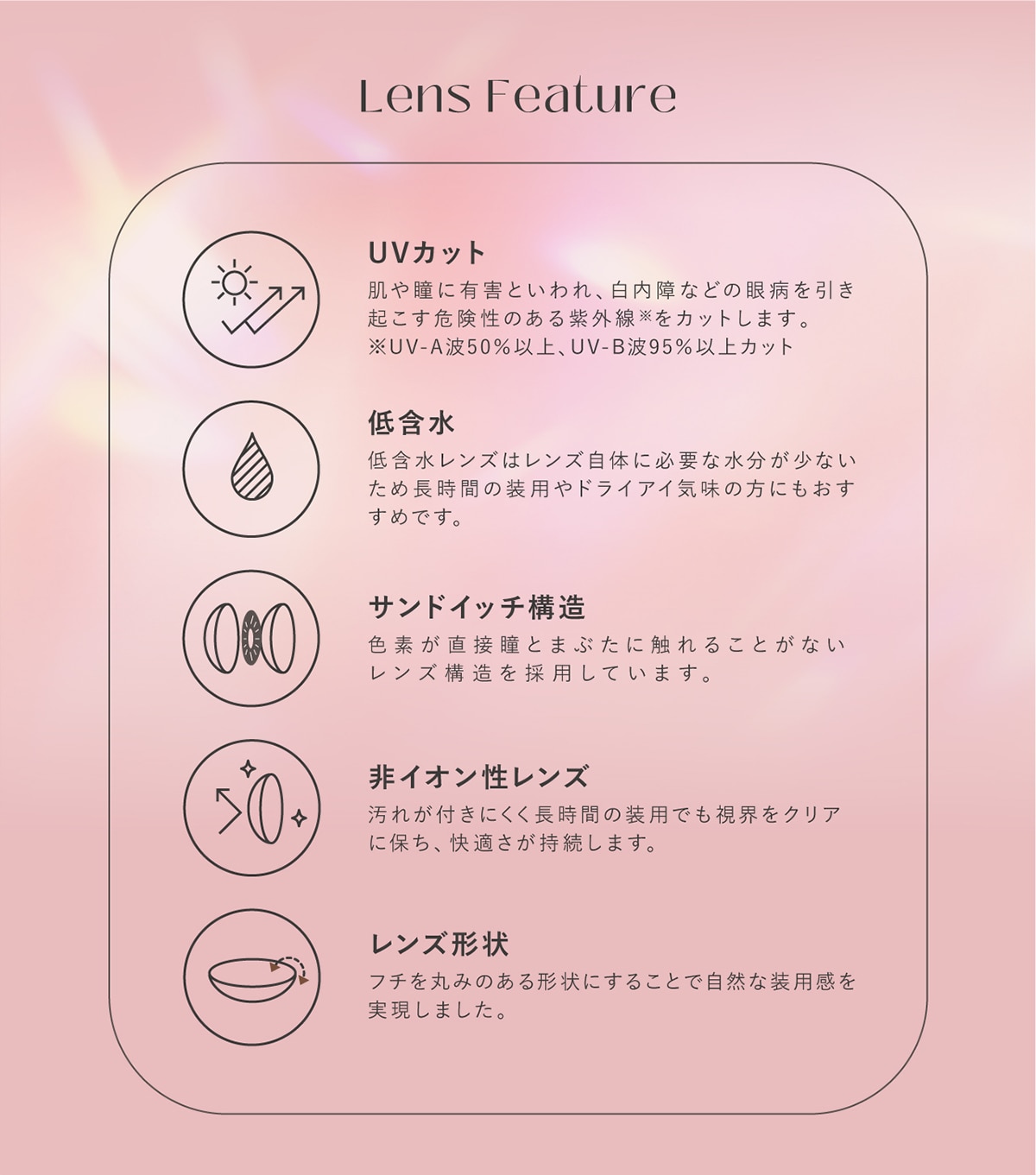 TOPARDS 1day トパーズ ワンデー LensFeature