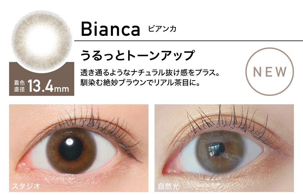 ReVIA 1day color レヴィア ワンデー カラー【Bianca ビアンカ】