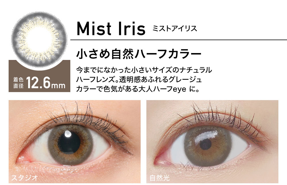 ReVIA 1day color レヴィア ワンデー カラー【Mist Iris ミストアイリス】