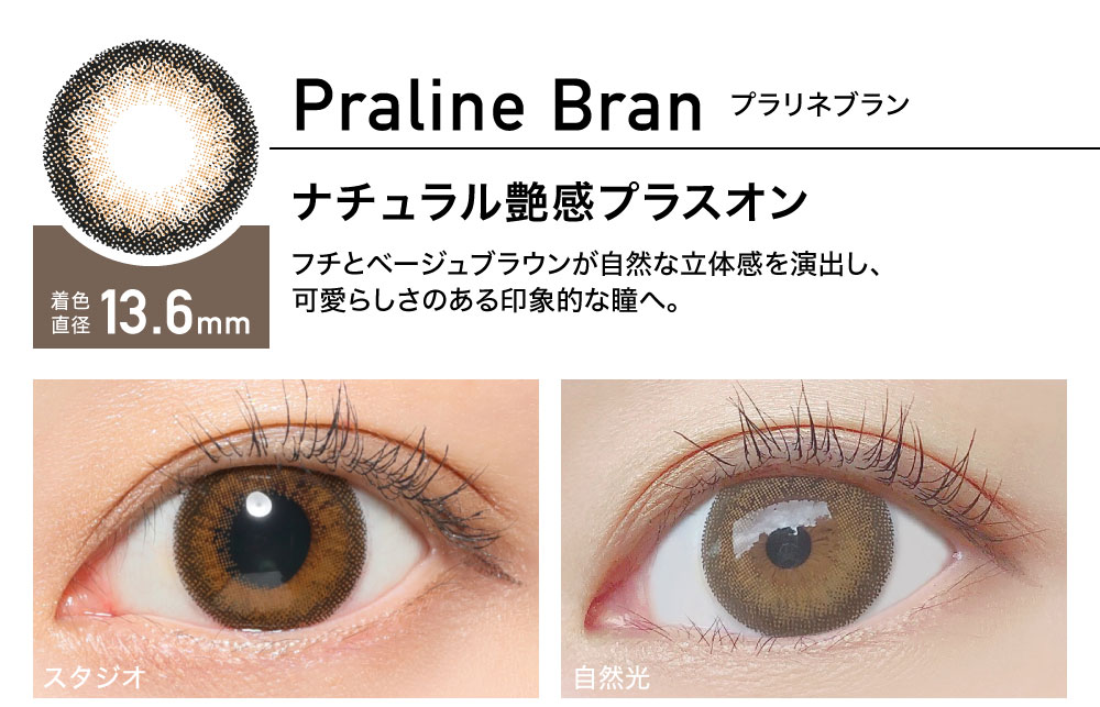ReVIA 1day color レヴィア ワンデー カラー【Praline Bran プラリネブラン】