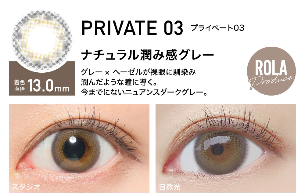 ReVIA 1day color レヴィア ワンデー カラー【PRIVATE03 プライベート03】