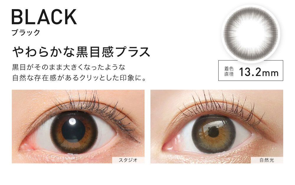 ReVIA 1month color レヴィア ワンマンス カラー【BLACK ブラック】