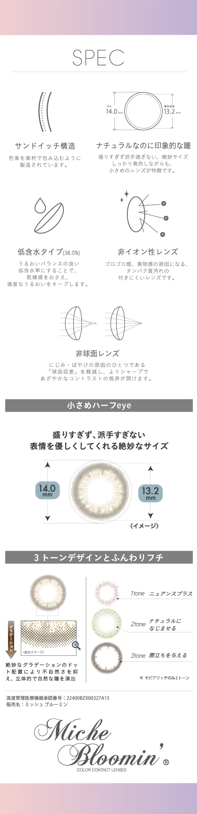 ミッシュブルーミン ワンデー