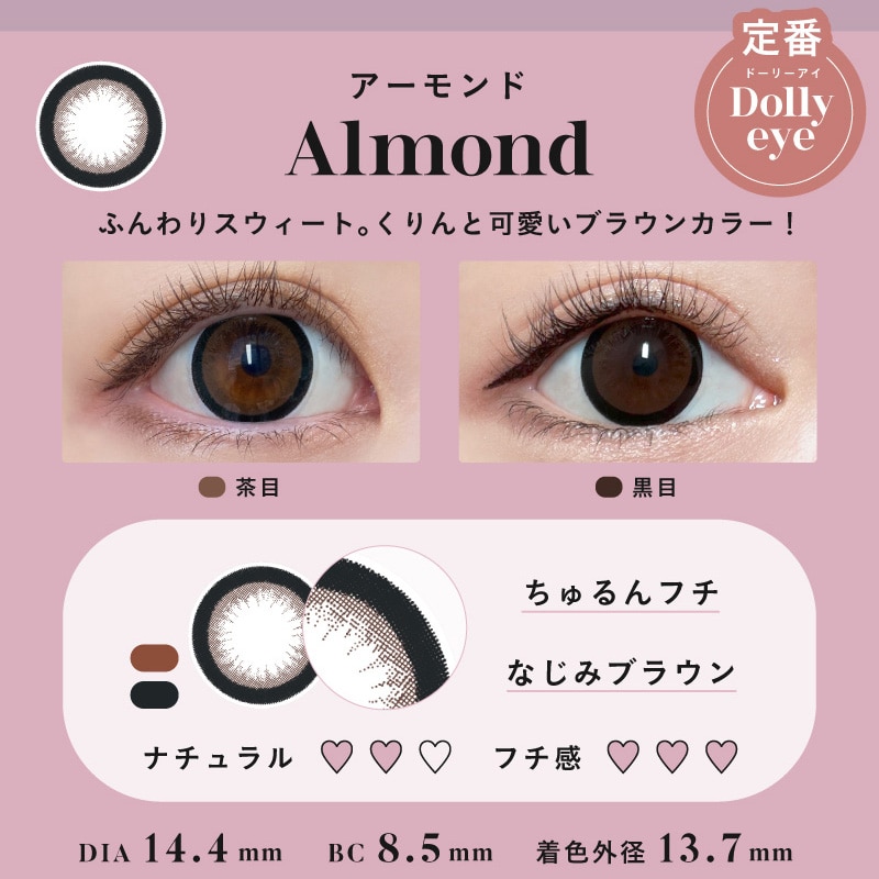 Angel Color Bambi Series 1day エンジェルカラー【Almond アーモンド】