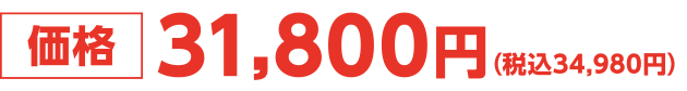 価格 31,800円(税込34,980円)