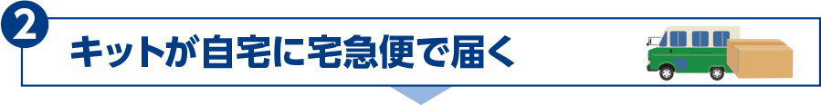 Aキットが自宅に宅急便で届く