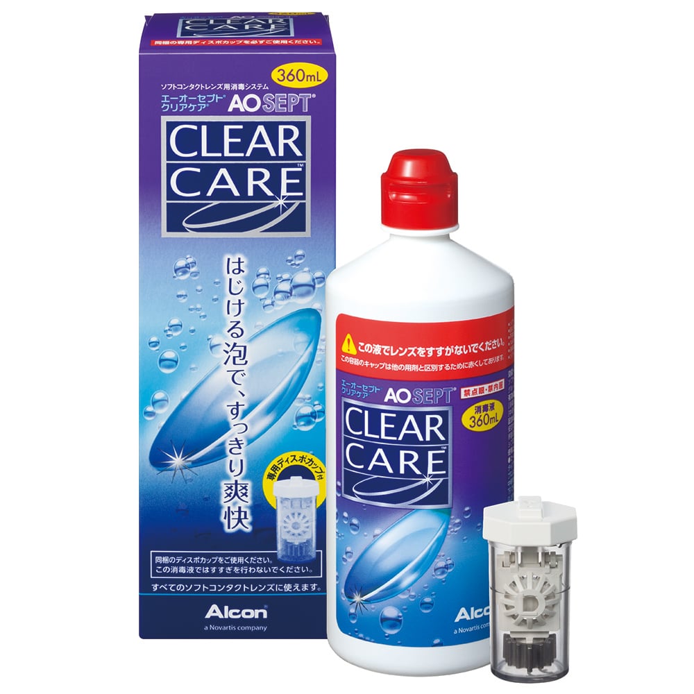 エーオーセプト　クリア 360m L×8箱 エーオーセプト クリアケア 360ml 1本｜3箱セット | コンタクト